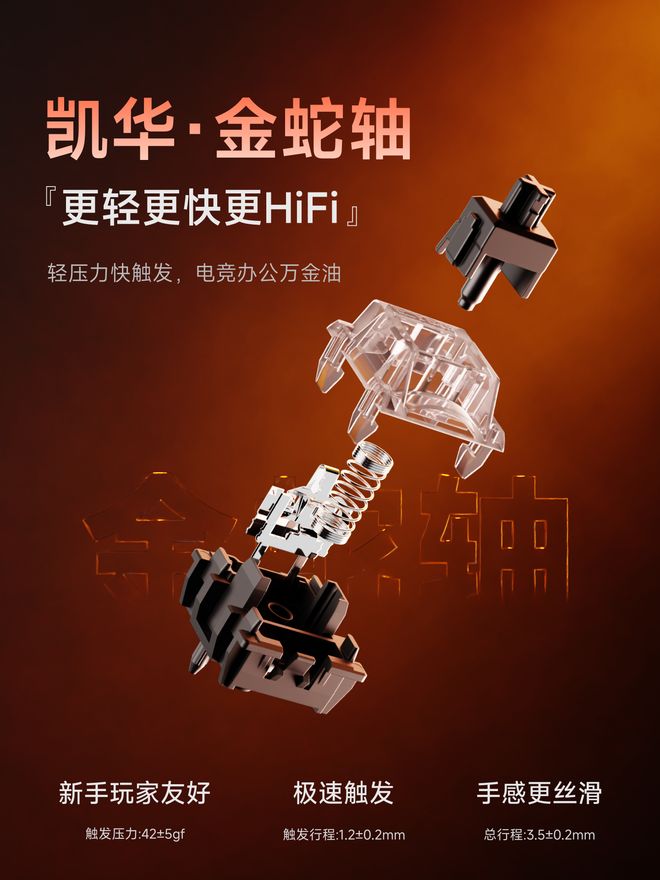 ：双 8kHz 连接4200 小时长续航新葡京前行者推出 X87S 三模机械键盘(图2)